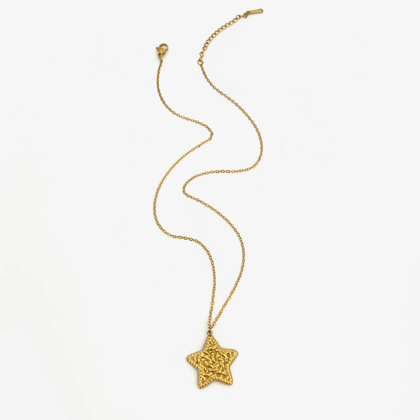 Pure Aura's Trendy Vintage Star Cross Oval Pendant