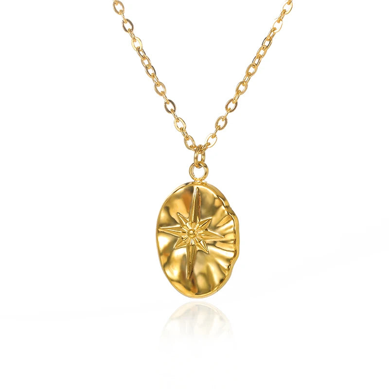 Pure Aura's Sun Ray Pendant Necklace