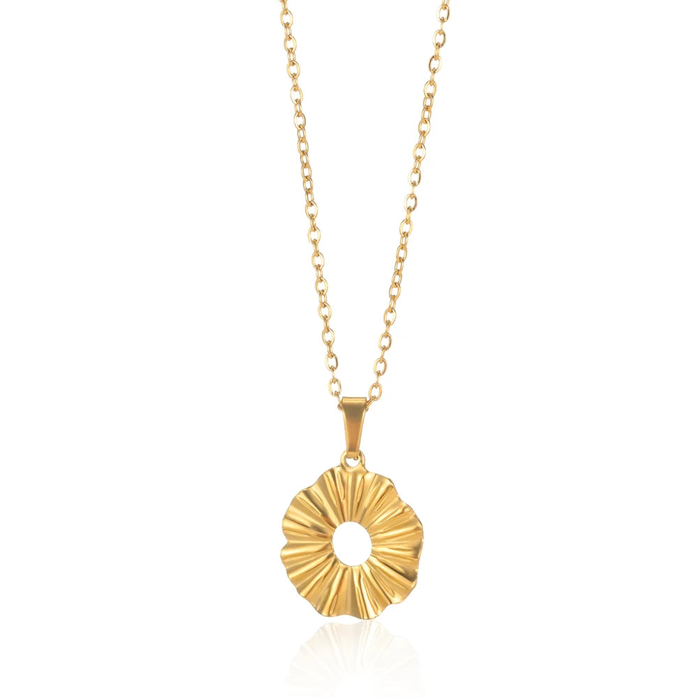 Pure Aura's Sun Ray Pendant Necklace