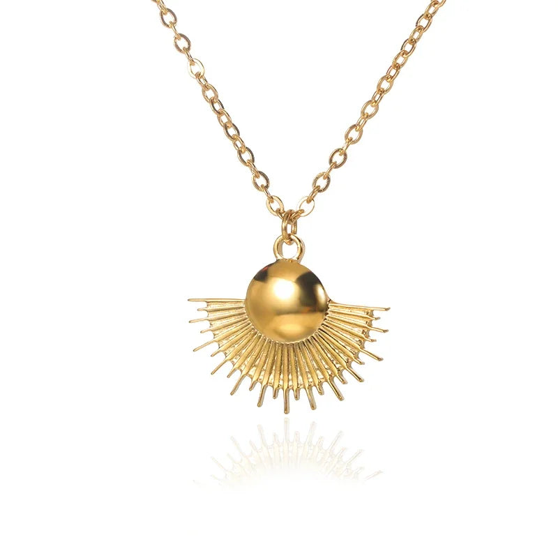 Pure Aura's Sun Ray Pendant Necklace