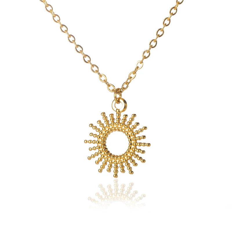 Pure Aura's Sun Ray Pendant Necklace