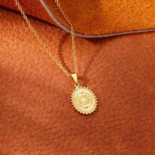 Pure Aura's Oval Sun Pendant